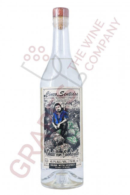 Cinco Sentidos Mezcal Tobala Con Cucharilla Reynaldo 750ML