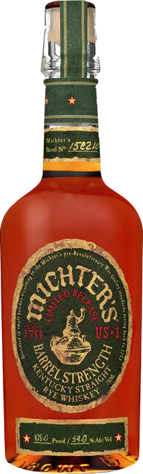 Michters Rye Whiskey Barrel Strength 750ML