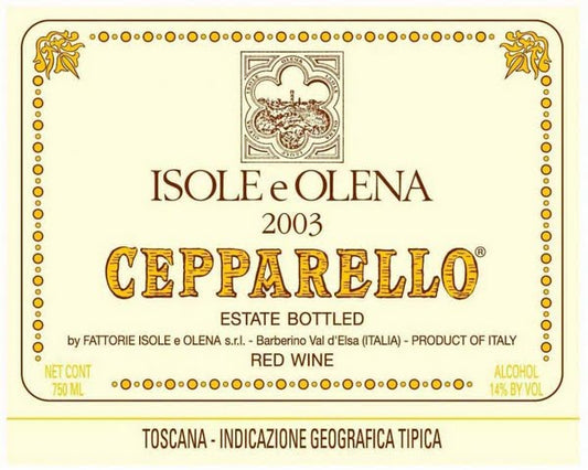 Isole E Olena Cepparello 2020 750ML