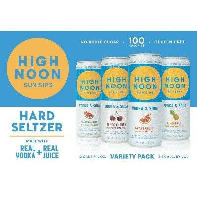 High Noon Vodka Seltzer Variety 8 Pack Cs/8