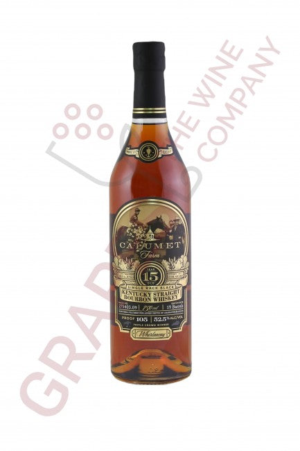 Calumet Farm Bourbon Whiskey Single Rack Black 15 Year Old 750ML
