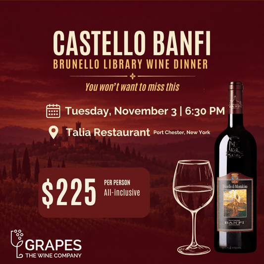 Banfi Wine Dinner November 3rd 2026 Each