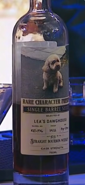 Rare Character 9 Year Old Bourbon Whiskey Single Barrel Select Lea's Dawghouse 750ML