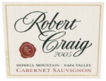 Robert Craig - Cabernet Sauvignon Estate Howell Mountain 2021