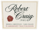 Robert Craig - Cabernet Sauvignon Estate Howell Mountain 2021