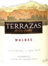 Bodegas Terrazas de los Andes - Malbec Mendoza 2021